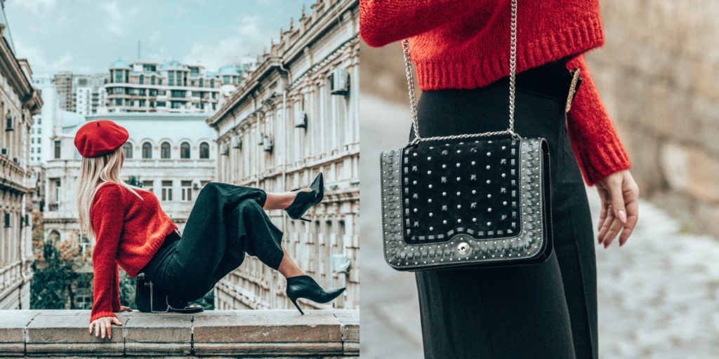 Świąteczny outfit: elegancka czerwień w roli głównej